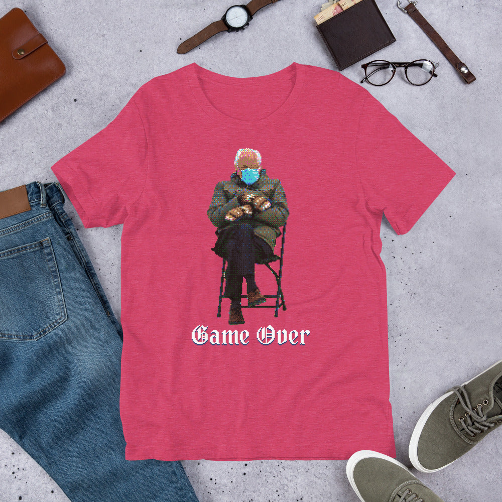 Bernie Sanders Game Over 8-Bit Pixel Art T-Shirt