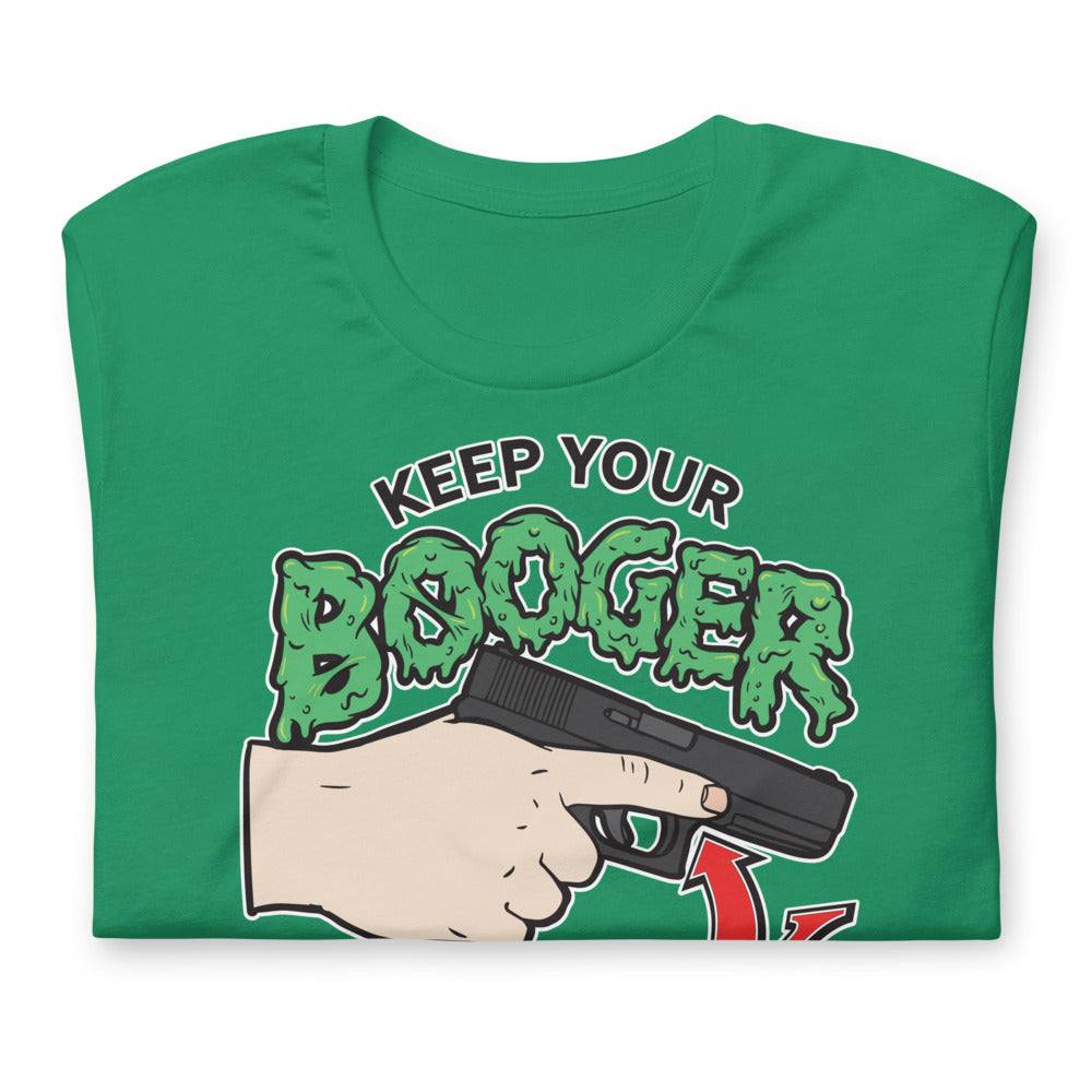 Keep Your Booger Hook Off The Bang Switch 90s Retro T-Shirt