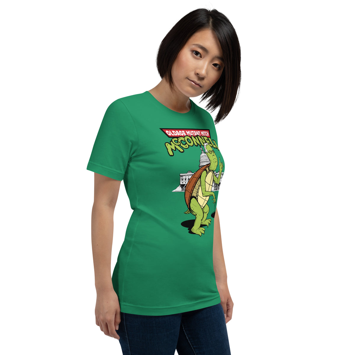 Teenage Mutant Ninja Turtles Front/Back T-Shirt - Heather Kelly