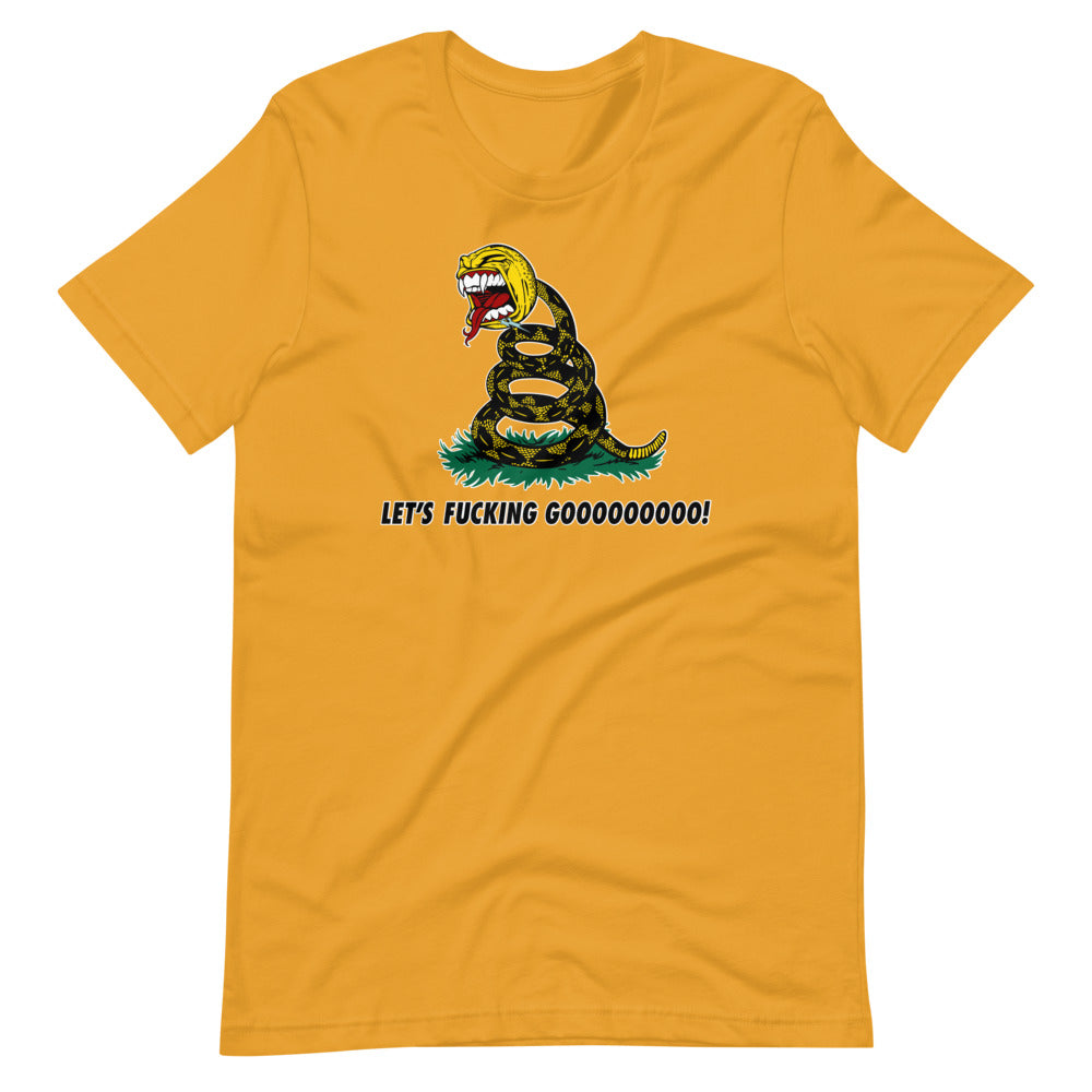 Let&#39;s Fucking Goooo Gadsden Short-Sleeve Unisex T-Shirt