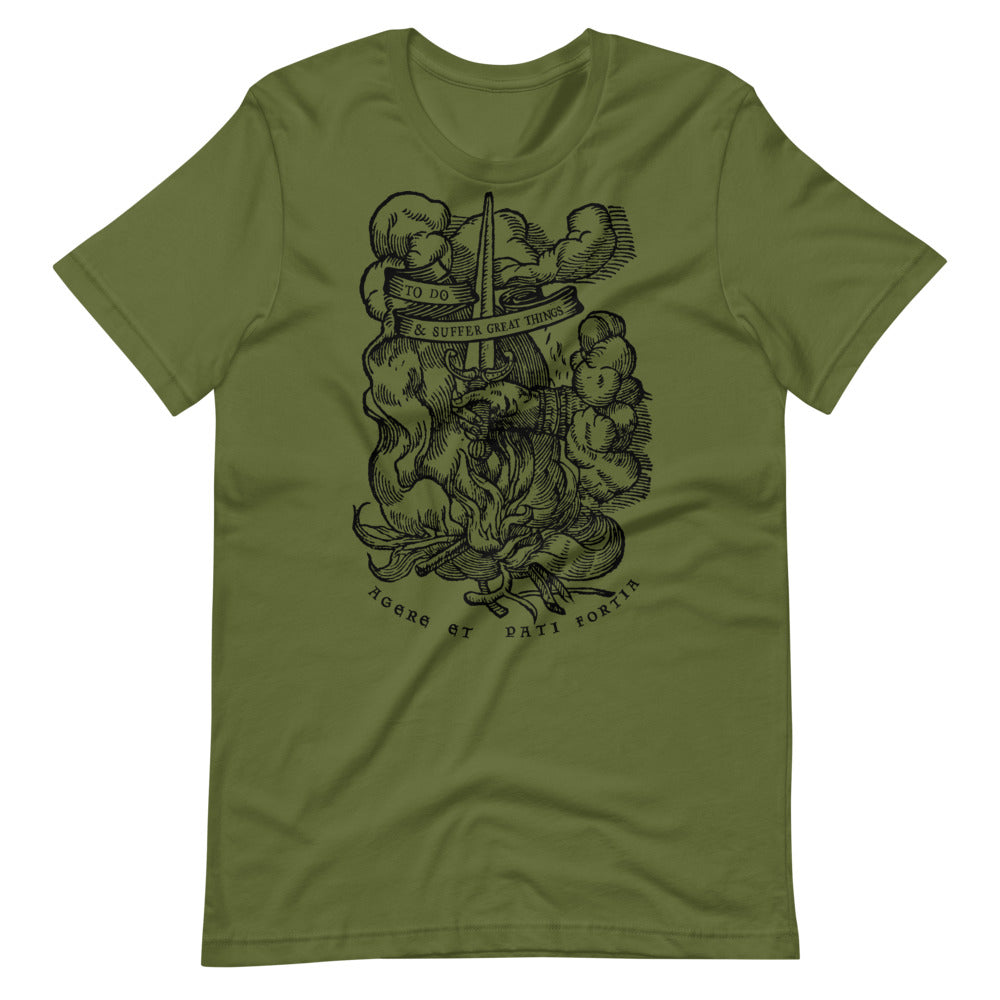 To Do And Suffer Great Things Short Unisex T-Shirt