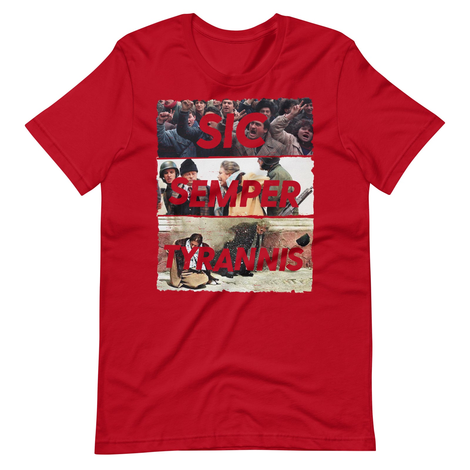 Sic Semper Tyrannis Ceausescu Unisex Graphic Tee