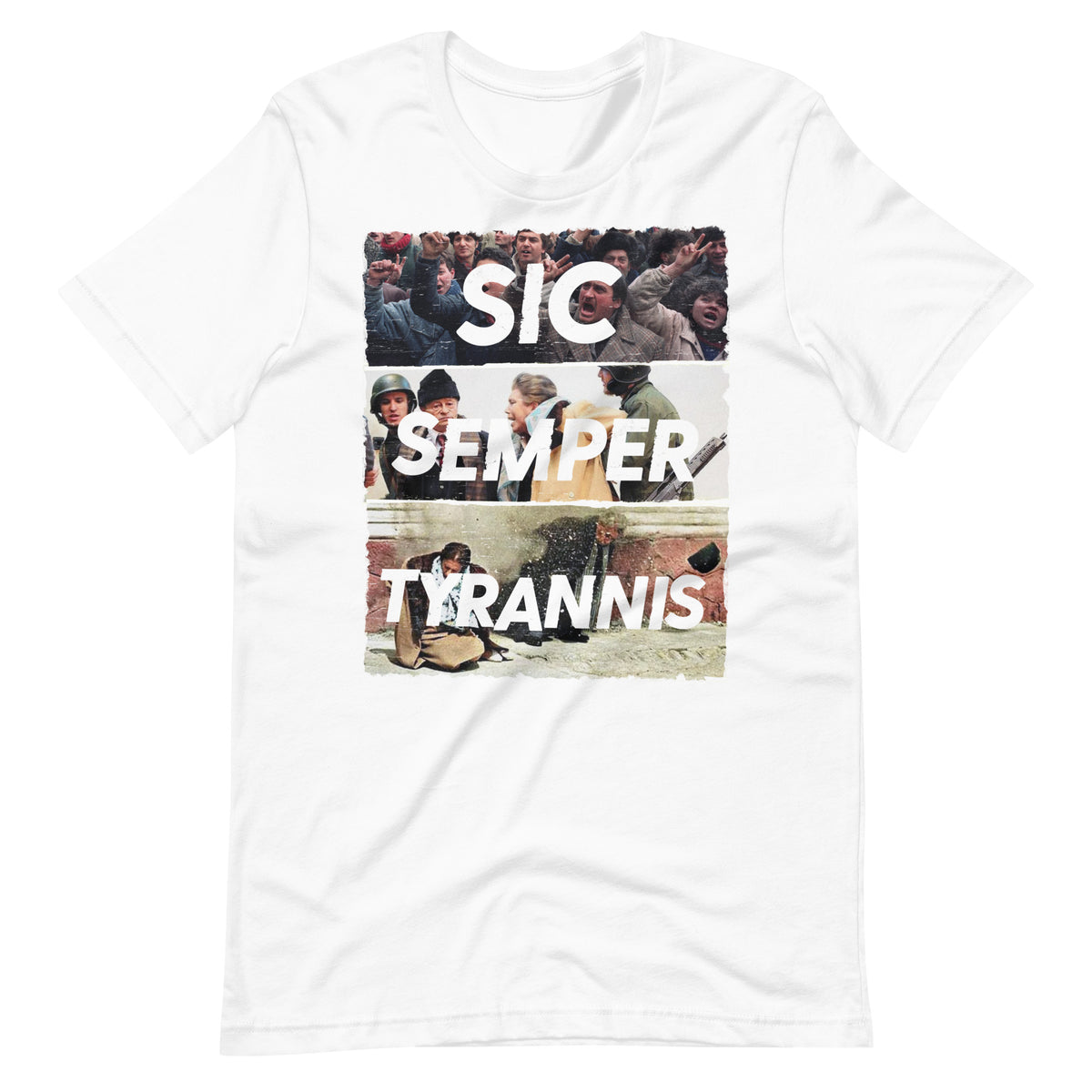 Sic Semper Tyrannis Ceausescu Unisex Graphic Tee