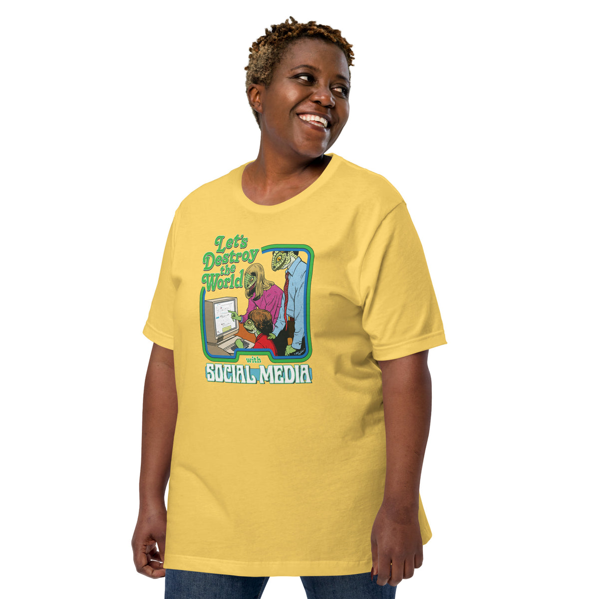 Let&#39;s Destroy the World with Social Media T-Shirt