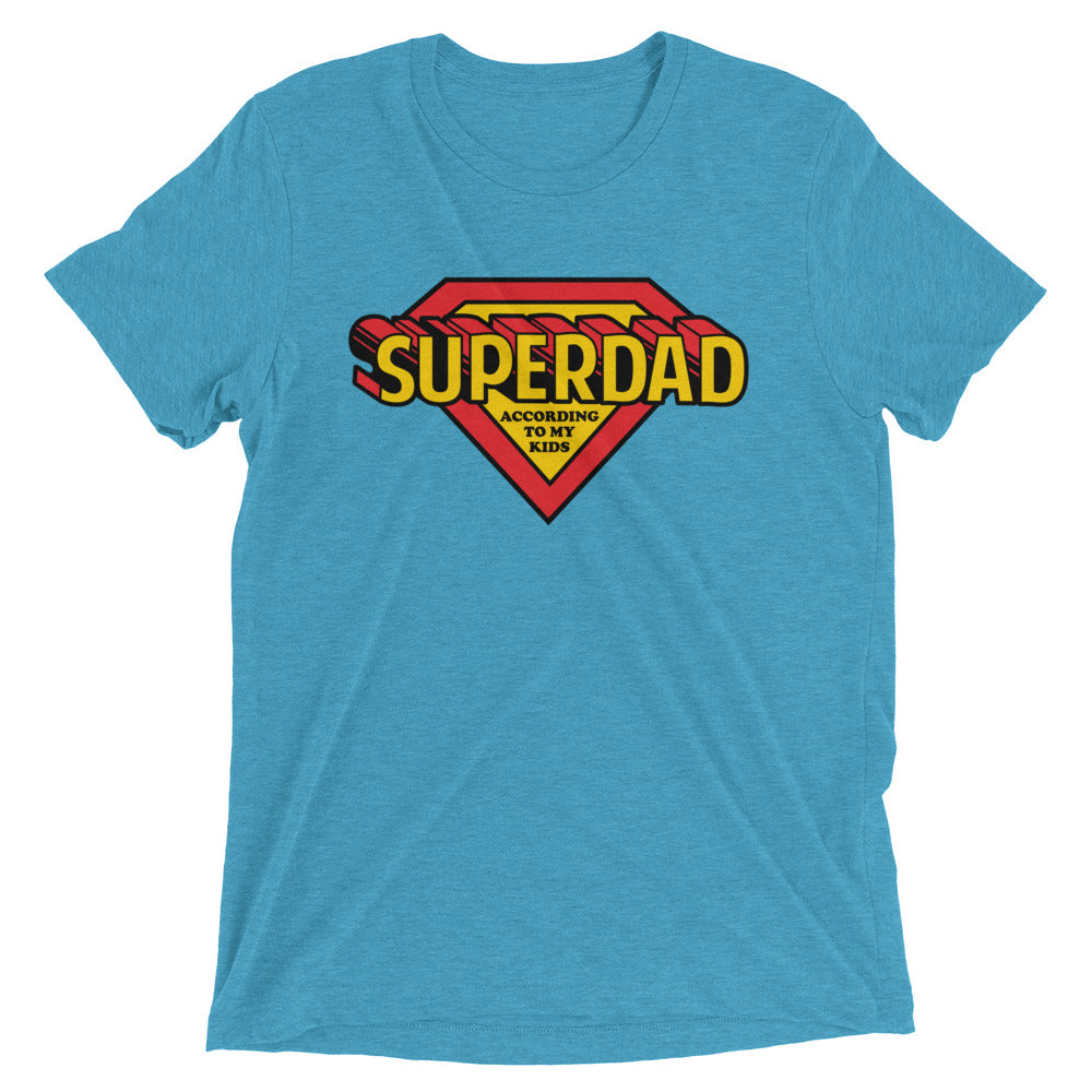Super Dad According To My Kids Tri-Blend T-Shirt