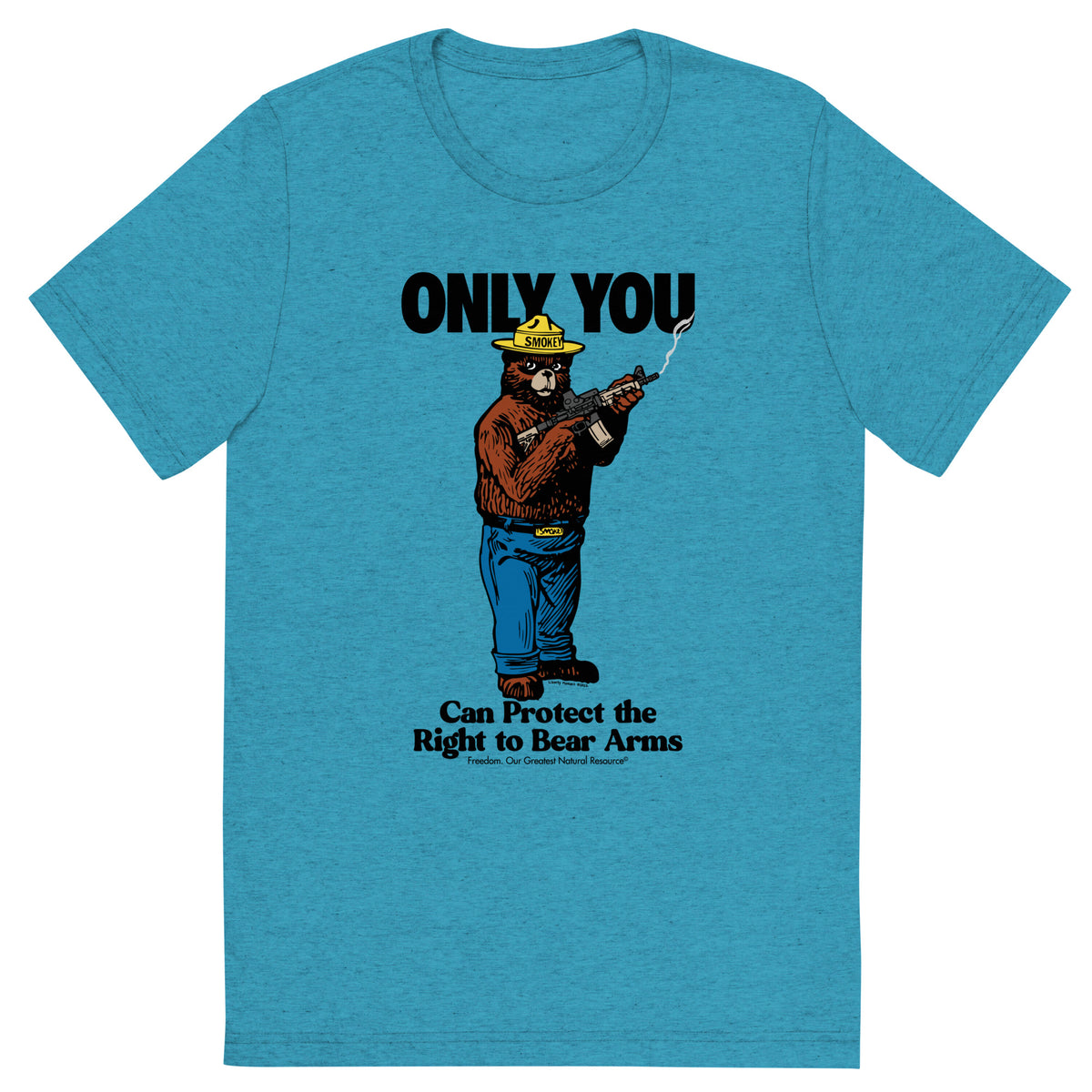 Only You Can Protect the Right to Bear Arms Retro Tri-Blend T-Shirt
