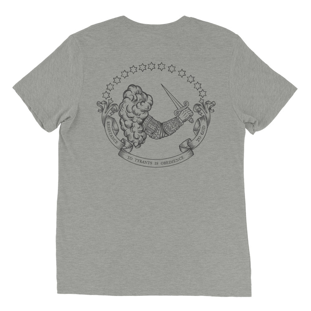 Resistance to Tyrants Gostelowe Battle Flag Tri-Blend T-Shirt