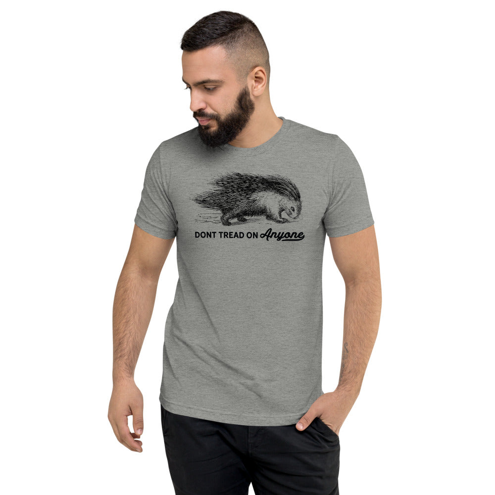 Don't Tread On Anyone Porcupine Tri-Blend Unisex T-Shirt
