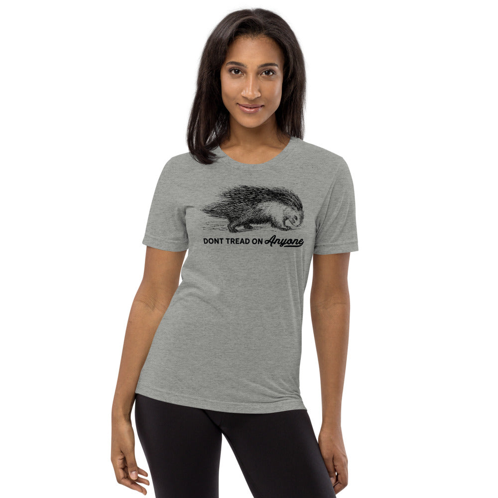 Don't Tread On Anyone Porcupine Tri-Blend Unisex T-Shirt