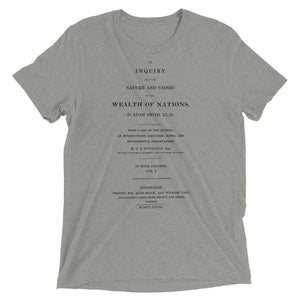 Adam Smith Wealth of Nations Tri-Blend T-Shirt