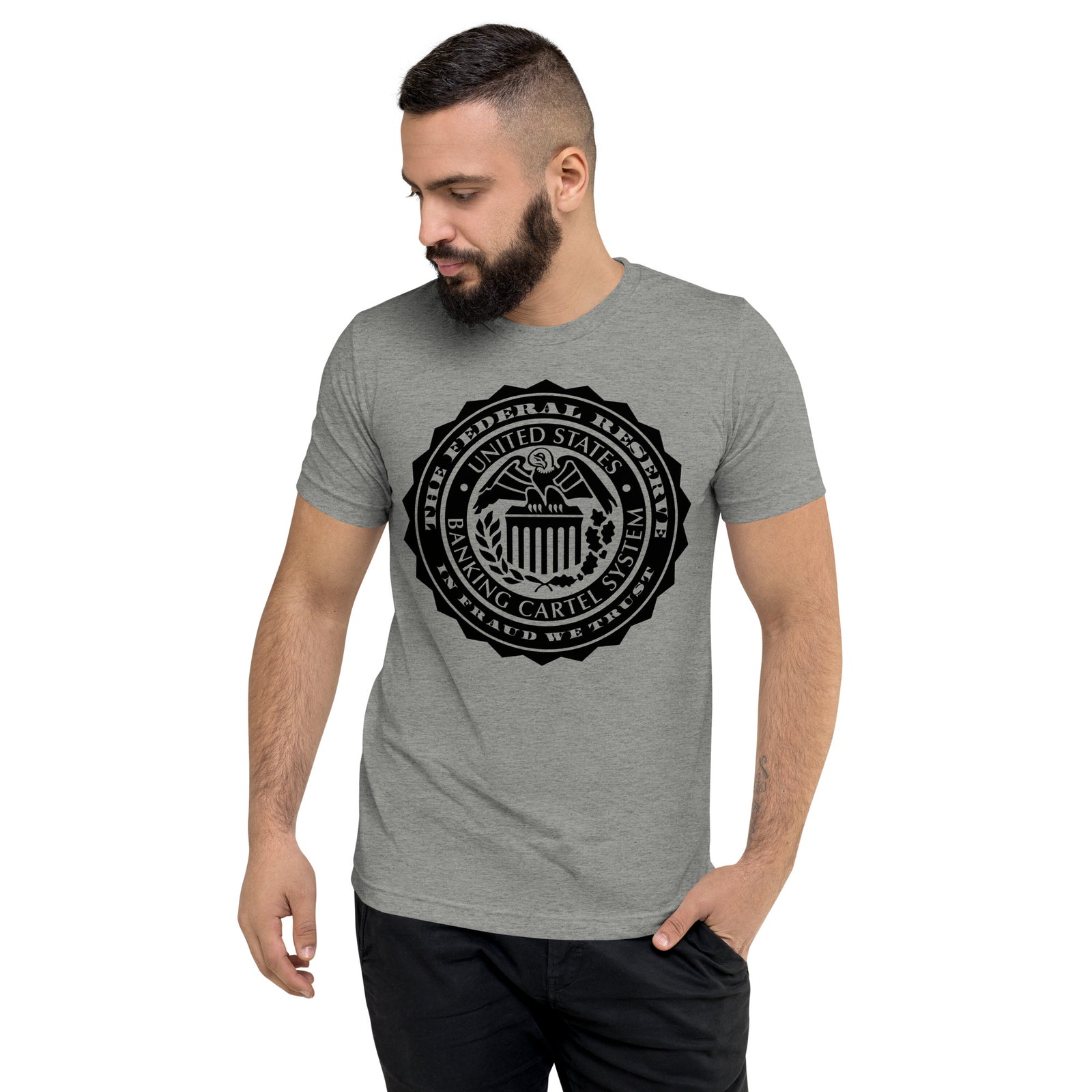 Federal Reserve Vulture Seal Tri-Blend Track Shirt