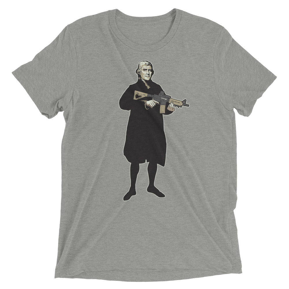Thomas Jefferson With a Carbine Tri-Blend T-Shirt
