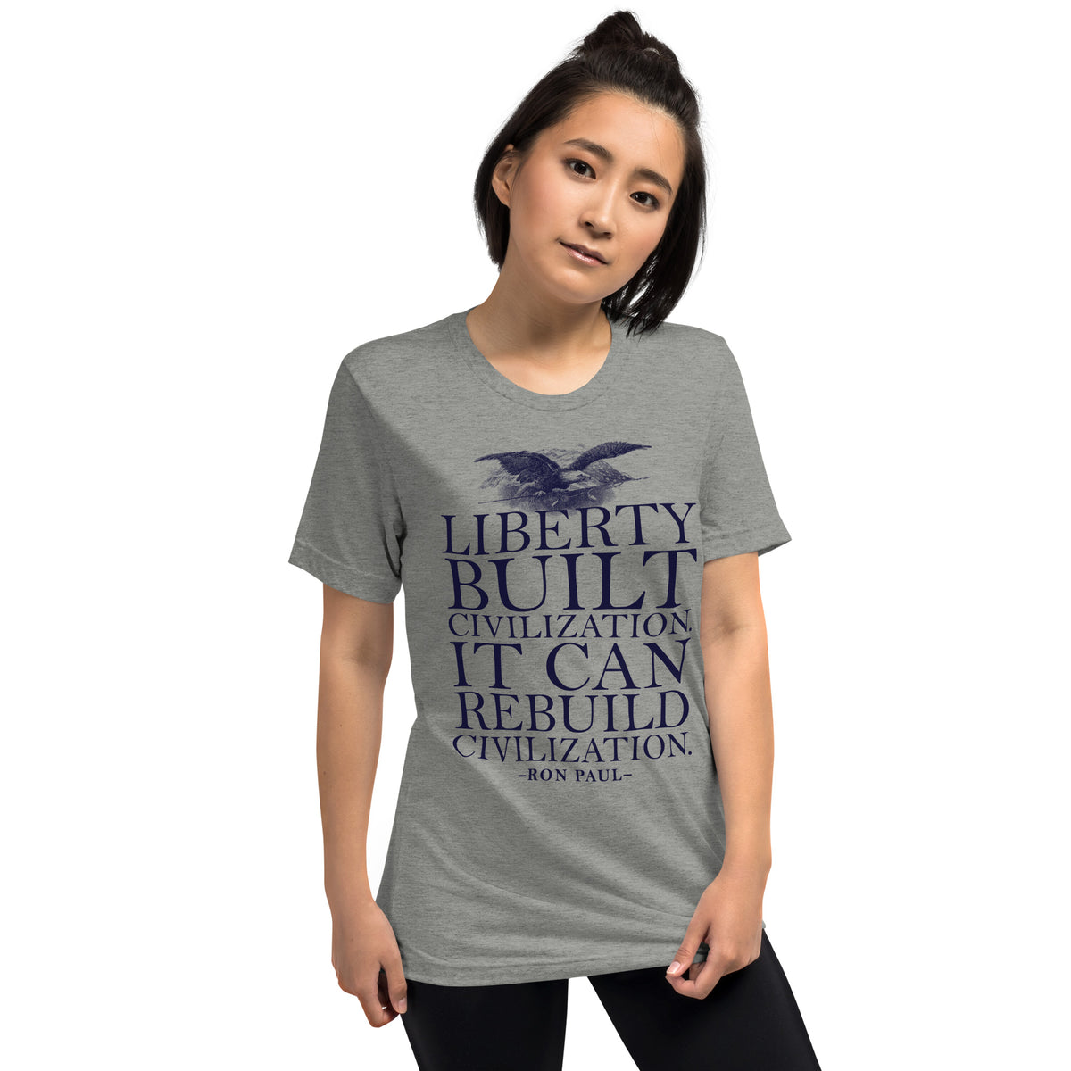 Liberty Can Rebuild Civilization Tri-Blend Graphic T-Shirt