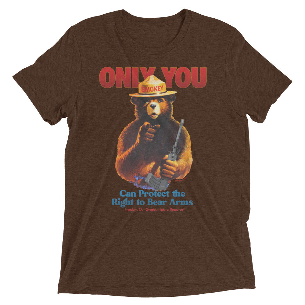 Only You Can Protect the Right to Bear Arms Tri-Blend T-Shirt