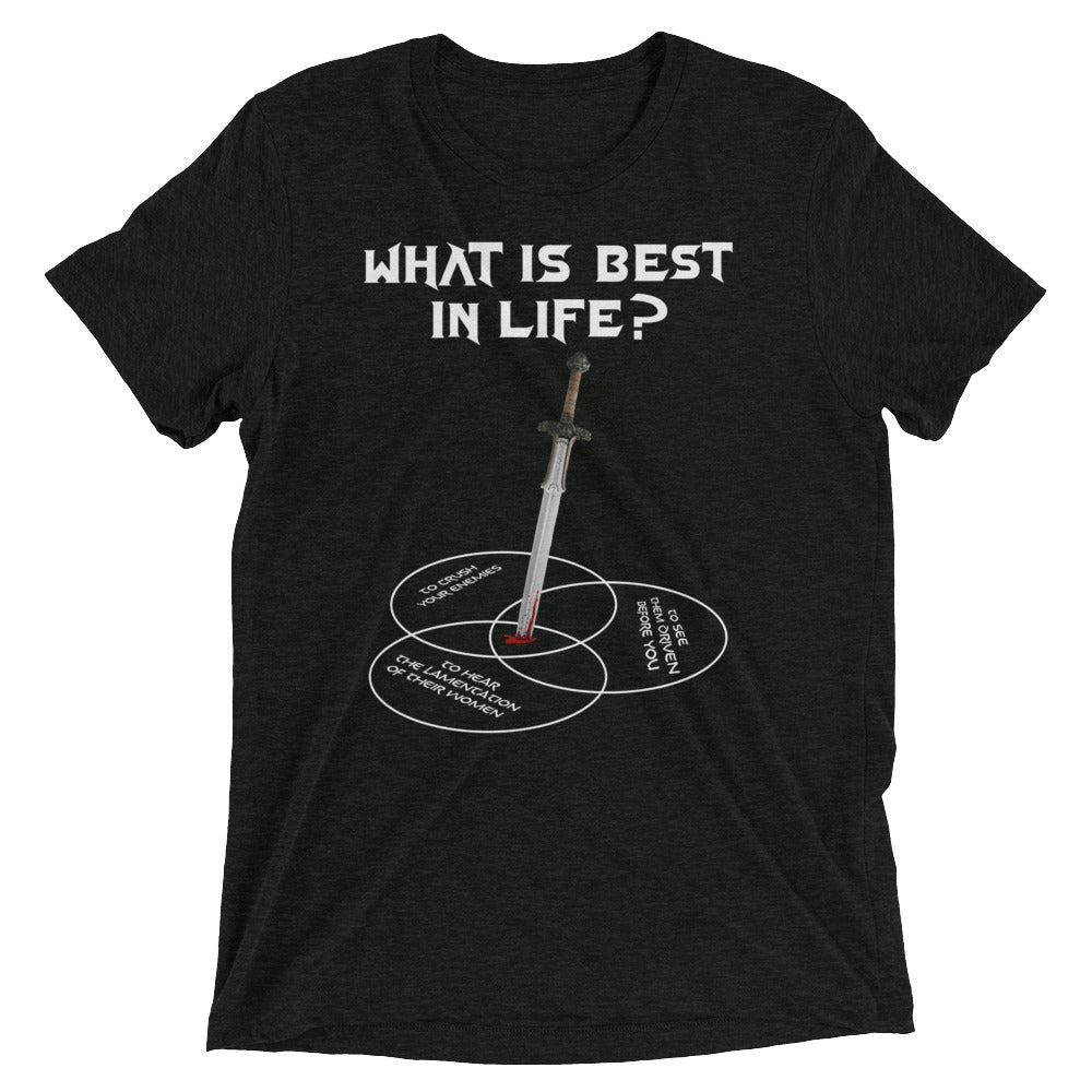 What Is Best In Life Conan Venn Diagram Tri-Blend Workout T-Shirt