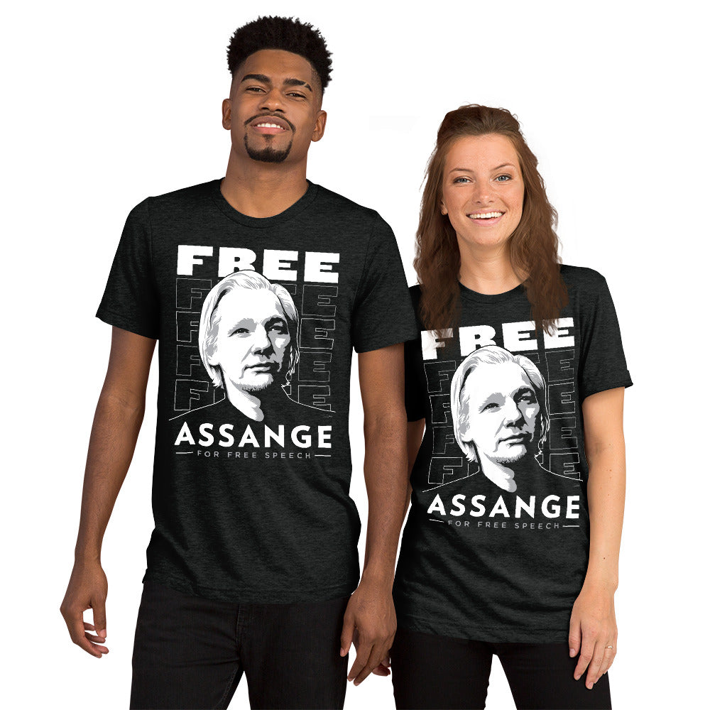 Free Assange Tri-Blend T-Shirt