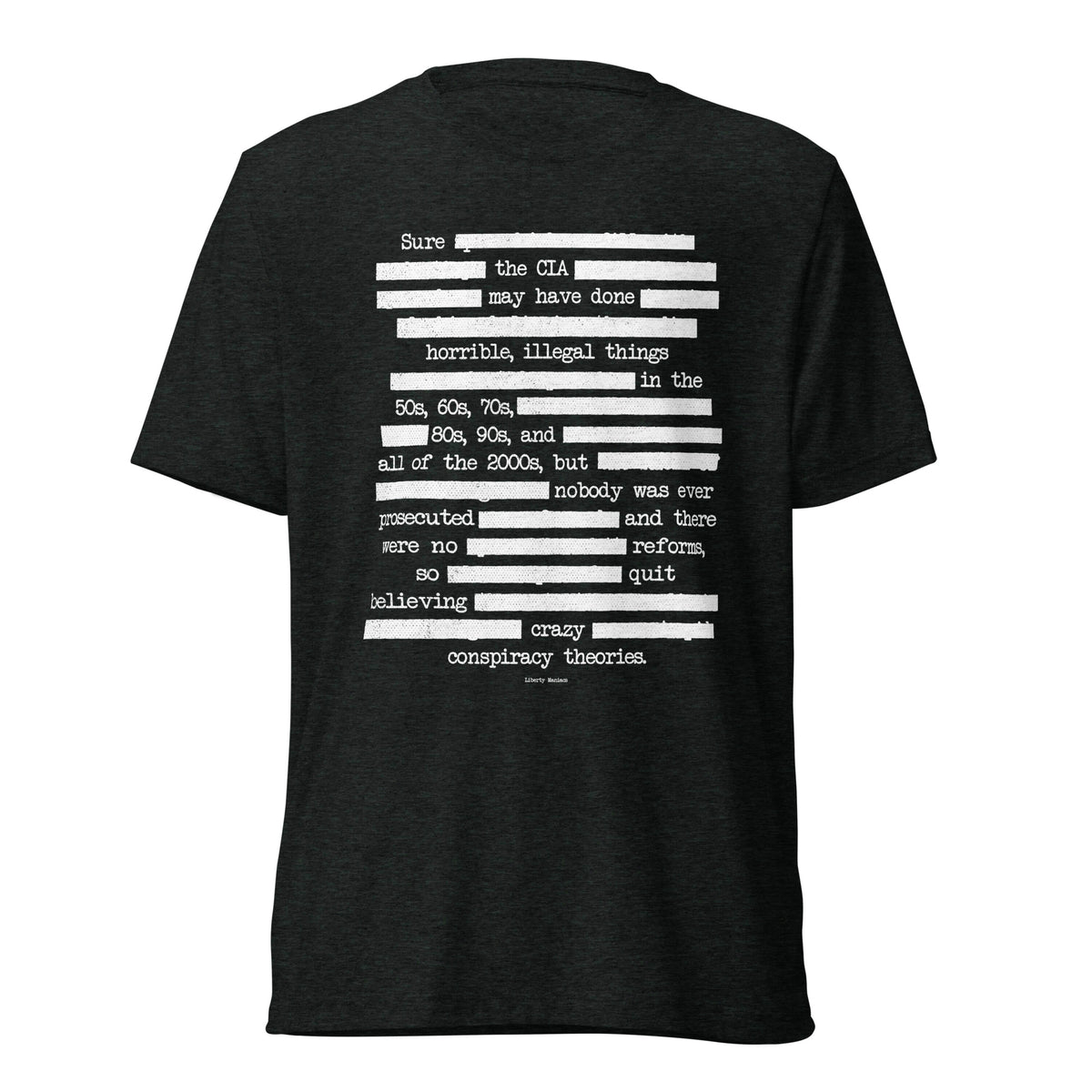 CIA Redaction Unisex Tri-Blend Track Shirt