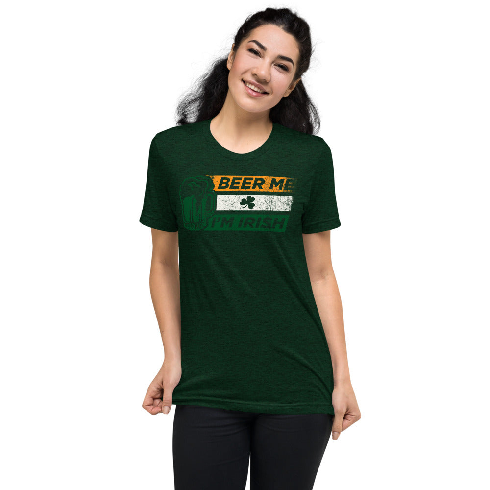 Beer Me I'm Irish Tri-Blend Short sleeve t-shirt