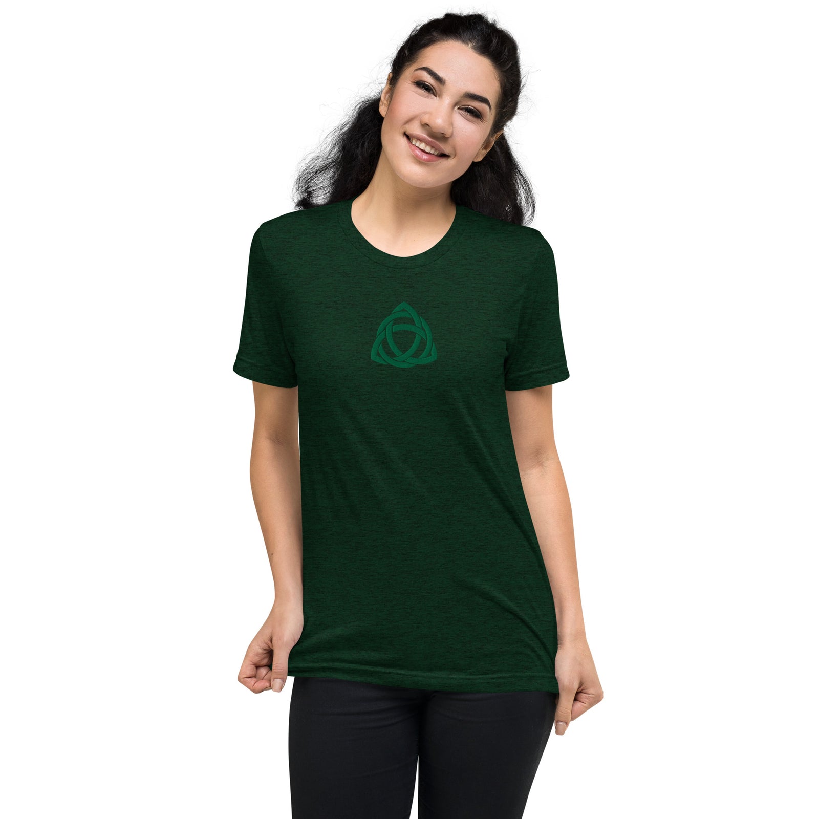 Trinity Knot Embroidered Tri-Blend T-Shirt