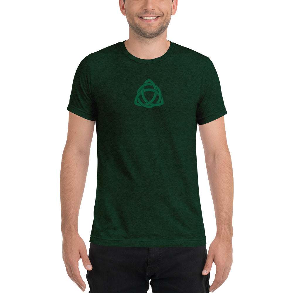 Trinity Knot Embroidered Tri-Blend T-Shirt