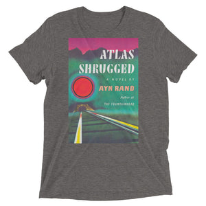 Atlas Shrugged Ayn Rand Book Cover Tri-blend T-Shirt