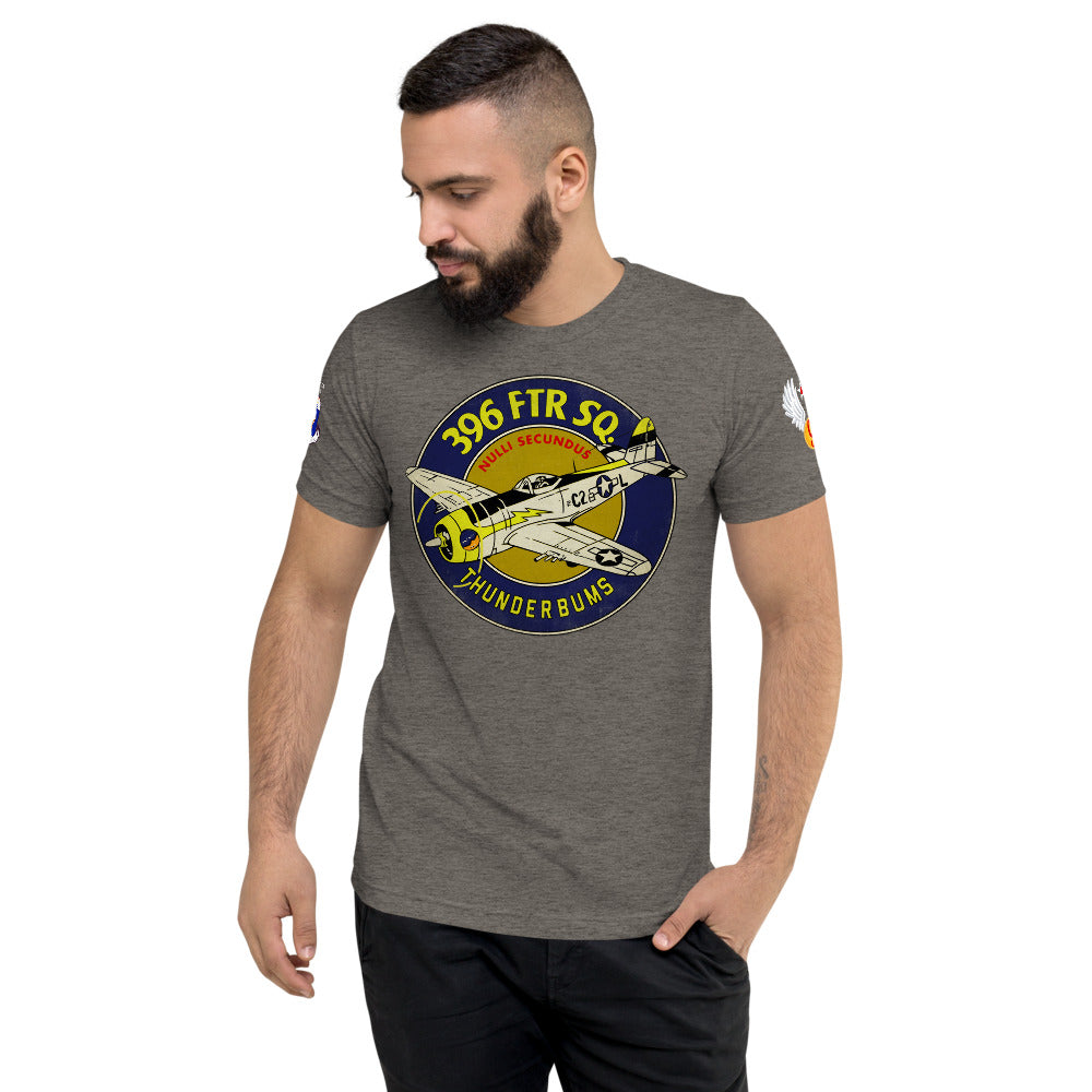 396th Fighter Squadron Thunderbums WWII Deluxe Tri-blend T-Shirt