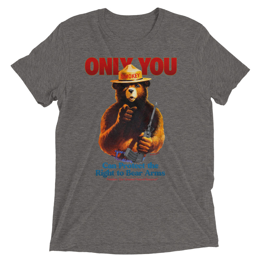 Only You Can Protect the Right to Bear Arms Tri-Blend T-Shirt