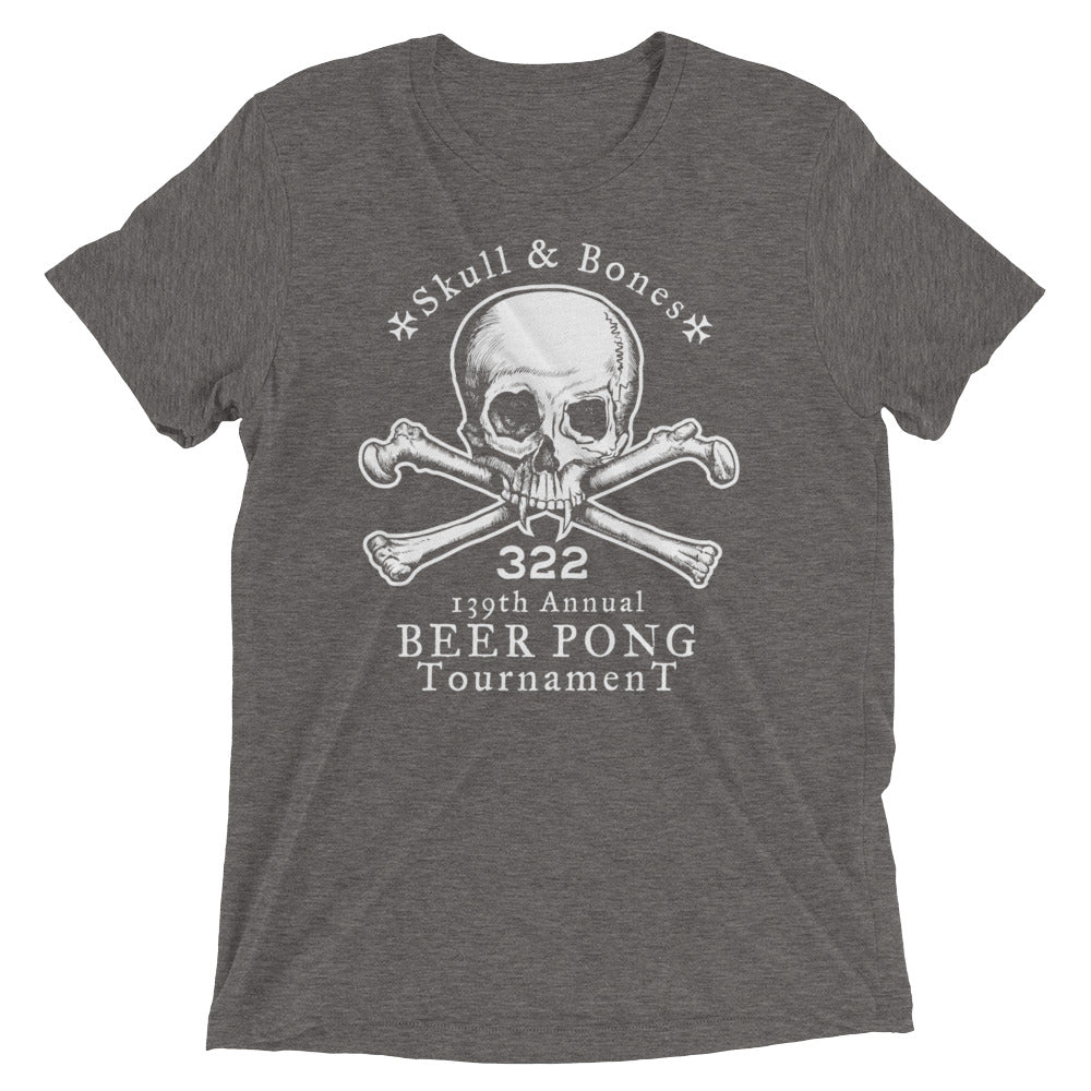 Skull And Bones Illuminati Beer Pong Triblend Tees