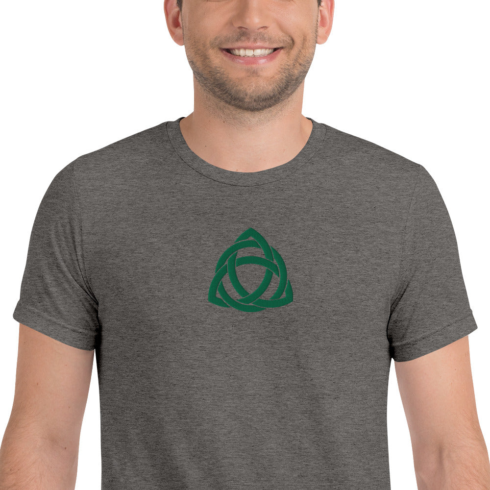 Trinity Knot Embroidered Tri-Blend T-Shirt