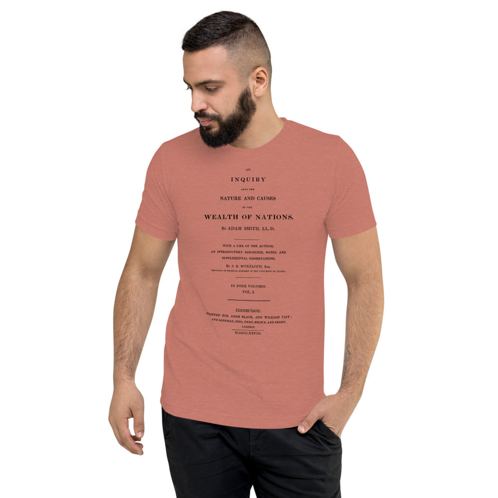 Adam Smith Wealth of Nations Tri-Blend T-Shirt