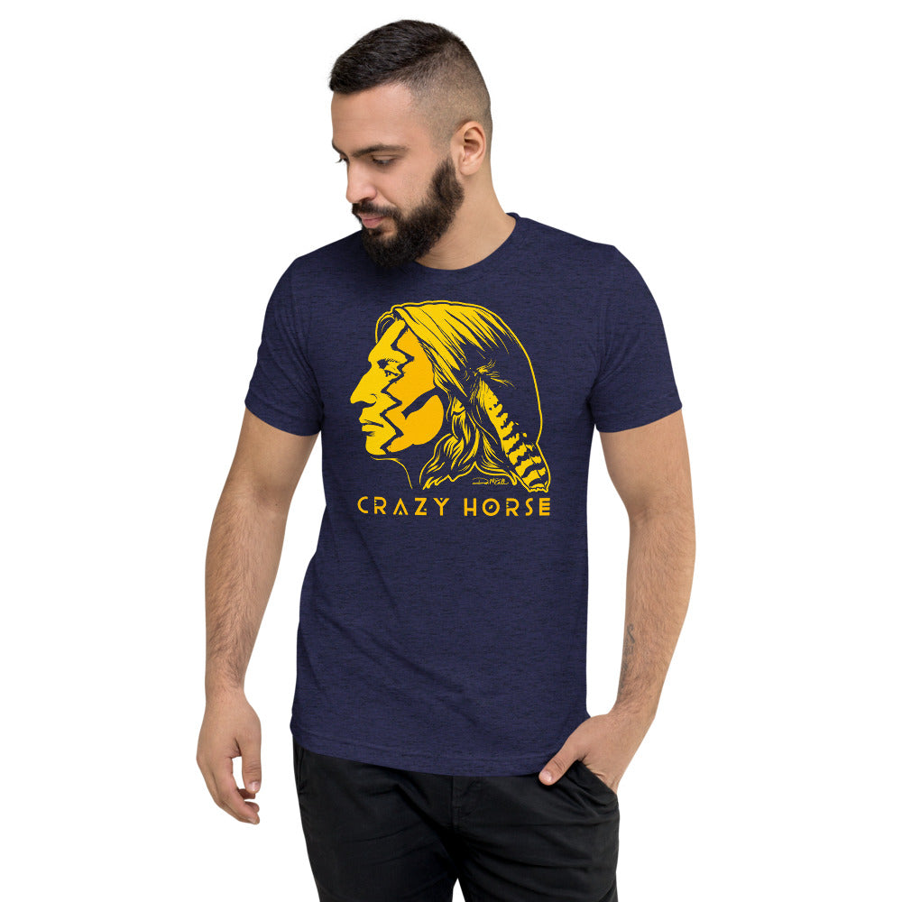 Crazy Horse War Paint Tri-Blend Graphic T-Shirt