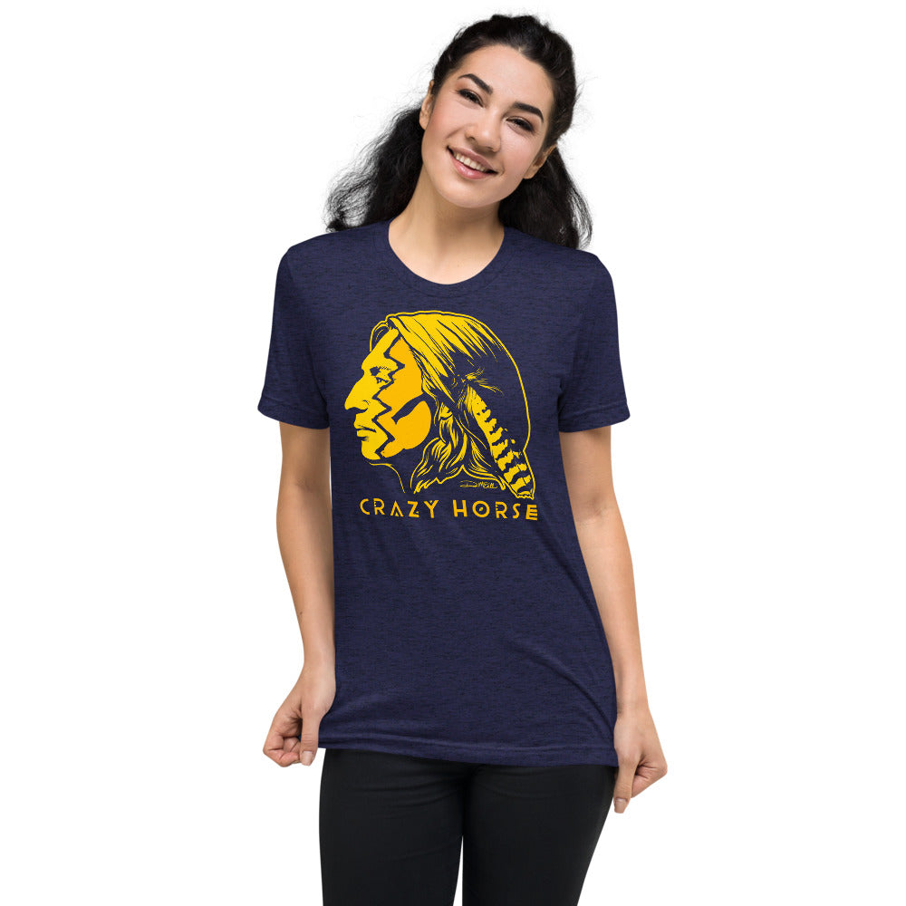 Crazy Horse War Paint Tri-Blend Graphic T-Shirt