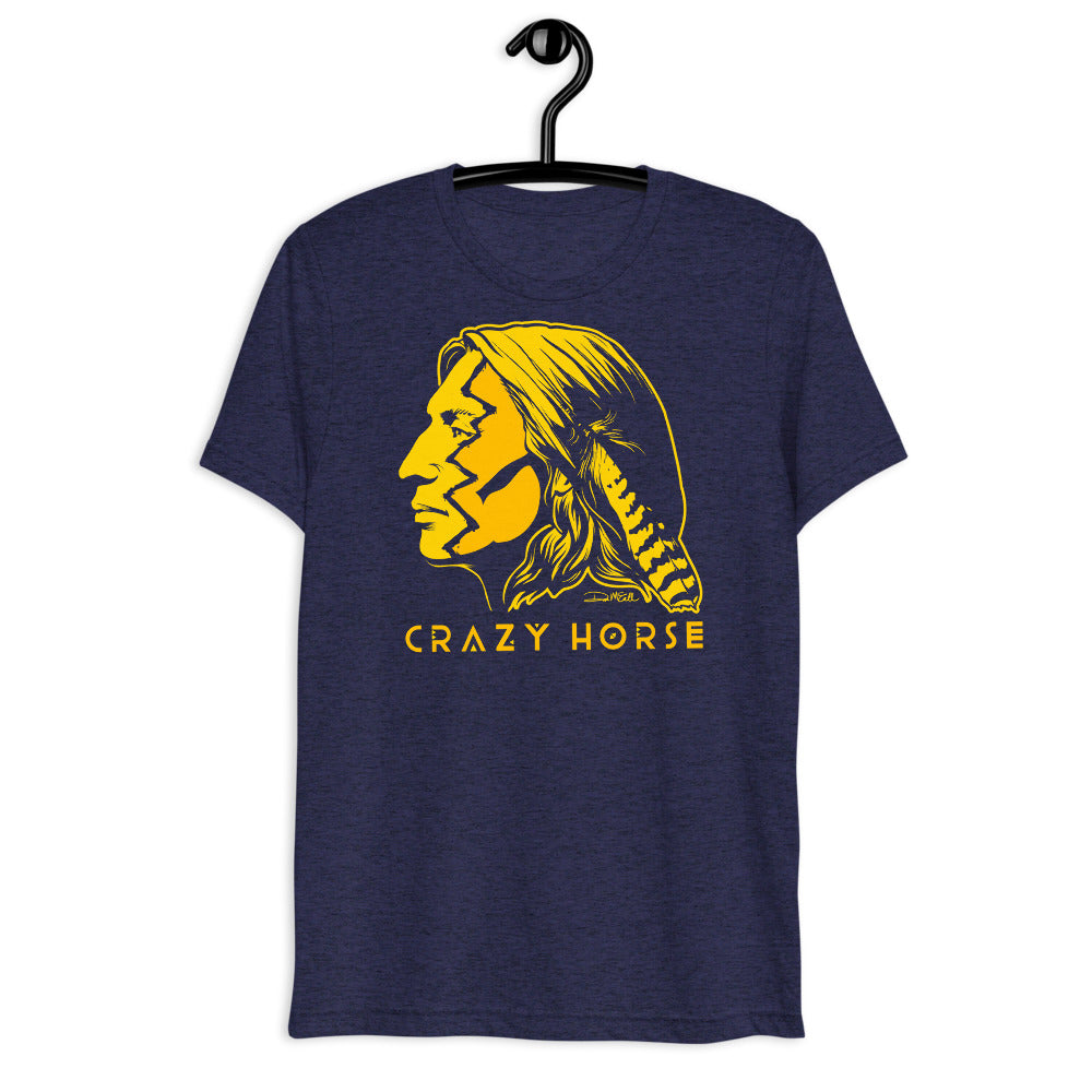 Crazy Horse War Paint Tri-Blend Graphic T-Shirt