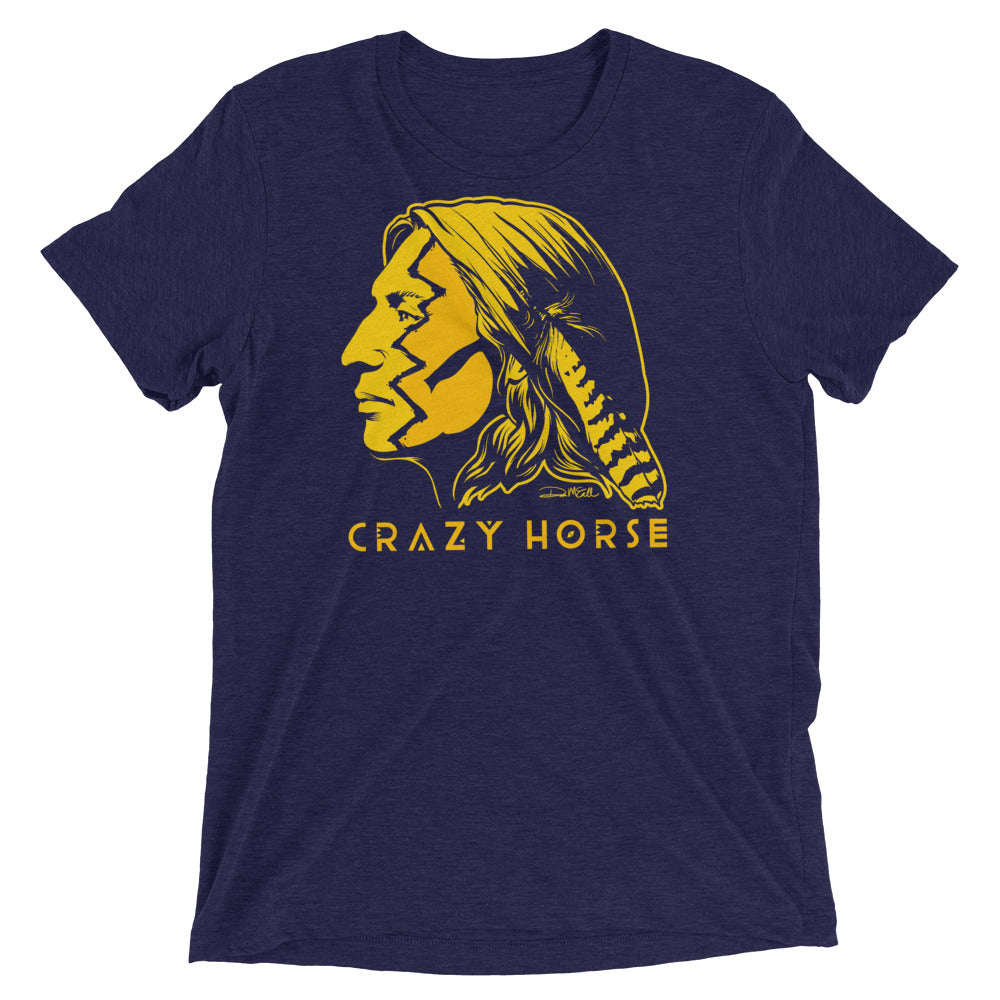 Crazy Horse War Paint Tri-Blend Graphic T-Shirt