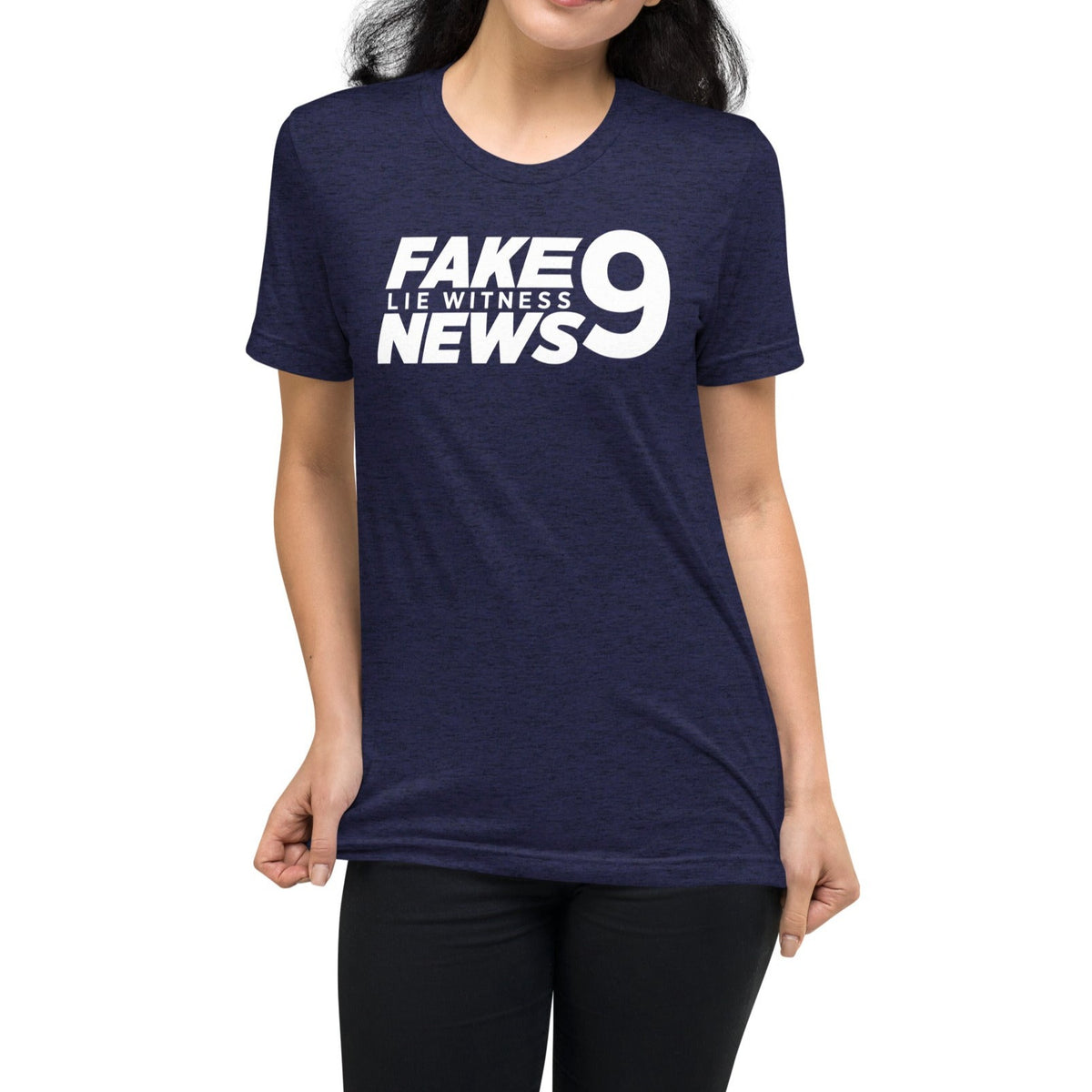 Fake 9 Lie Witness News Tri-Blend T-shirt