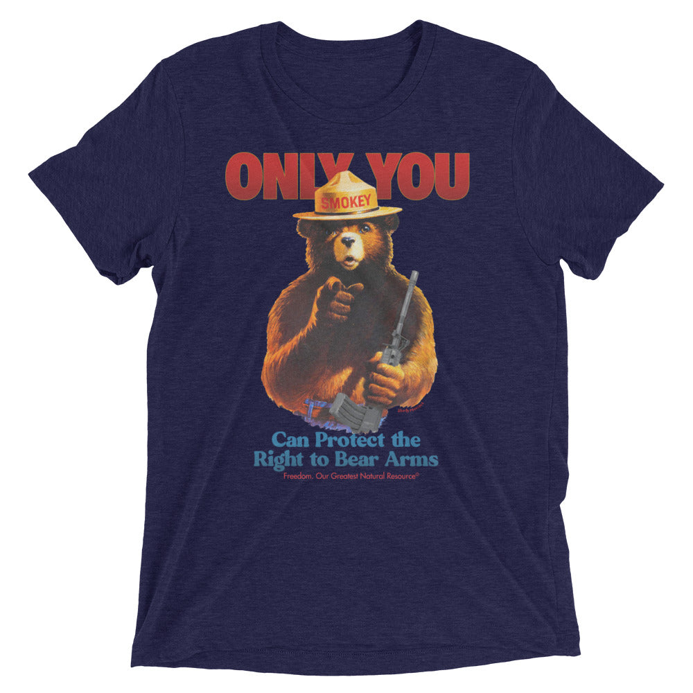 Only You Can Protect the Right to Bear Arms Tri-Blend T-Shirt