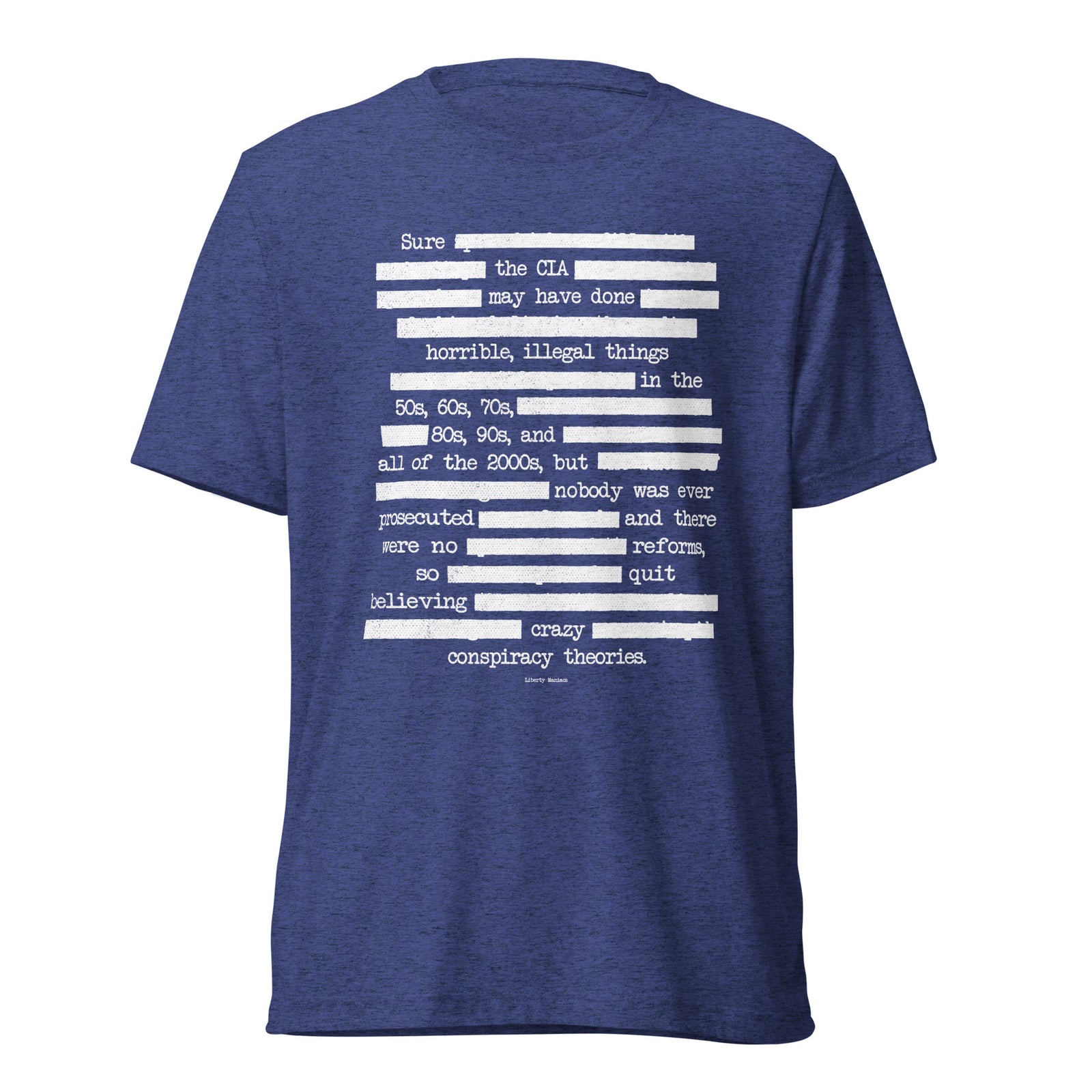 CIA Redaction Unisex Tri-Blend Track Shirt