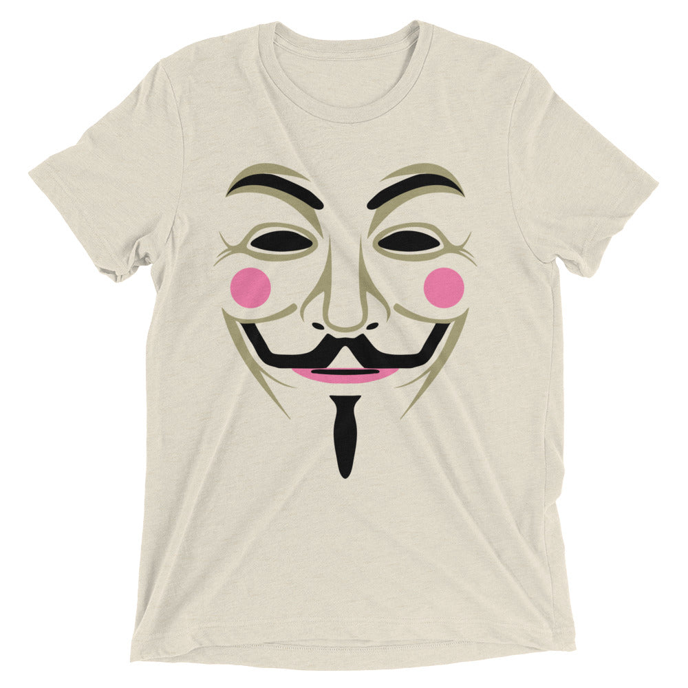 Guy Fawks Mask Triblend T-Shirt