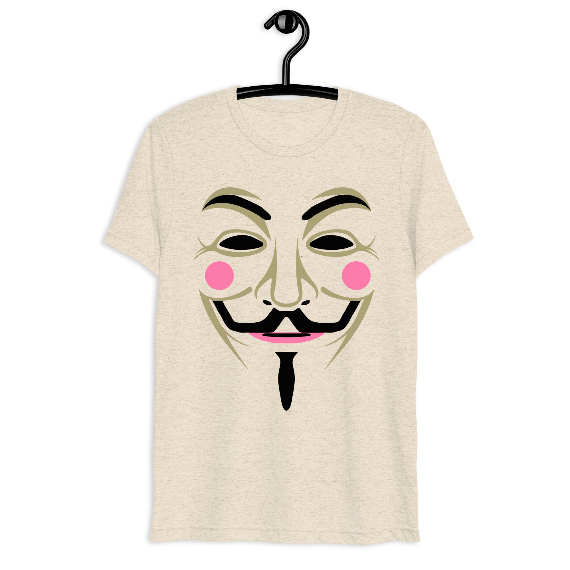 Guy Fawks Mask Triblend T-Shirt