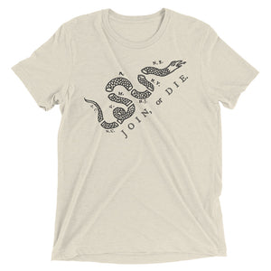 Join, or Die Tri-blend Graphic T-Shirt