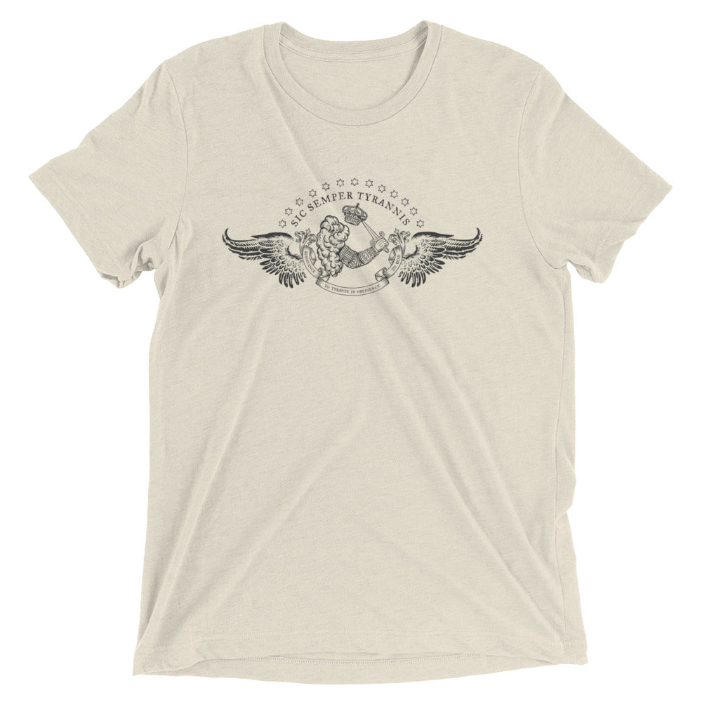 Resistance to Tyrants Gostelowe Battle Flag Tri-Blend T-Shirt