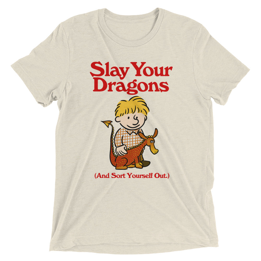 Slay Your Dragons Tri-Blend Track Shirt
