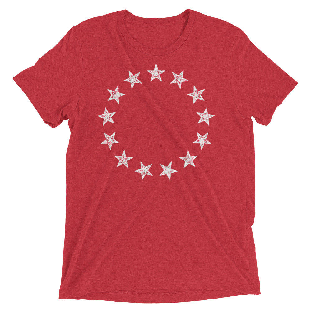13 Stars Vintage Betsy Ross Revolution Tri-Blend Shirt
