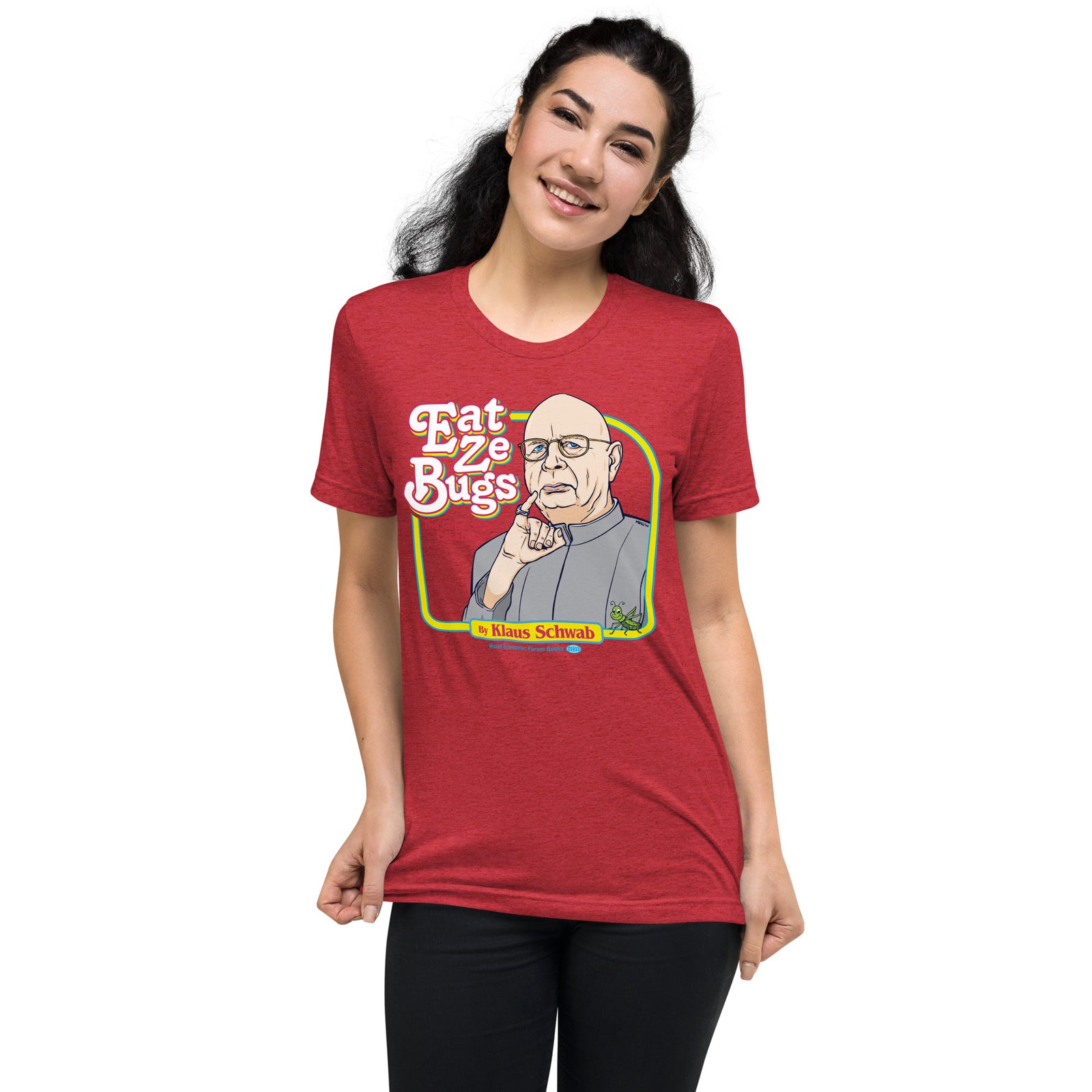 Eat Ze Bugs Great Reset Cookbook with Klaus Tri-blend T-shirt