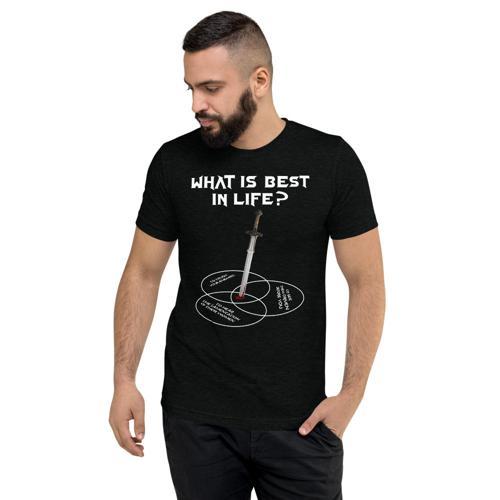 What Is Best In Life Conan Venn Diagram Tri-Blend Workout T-Shirt