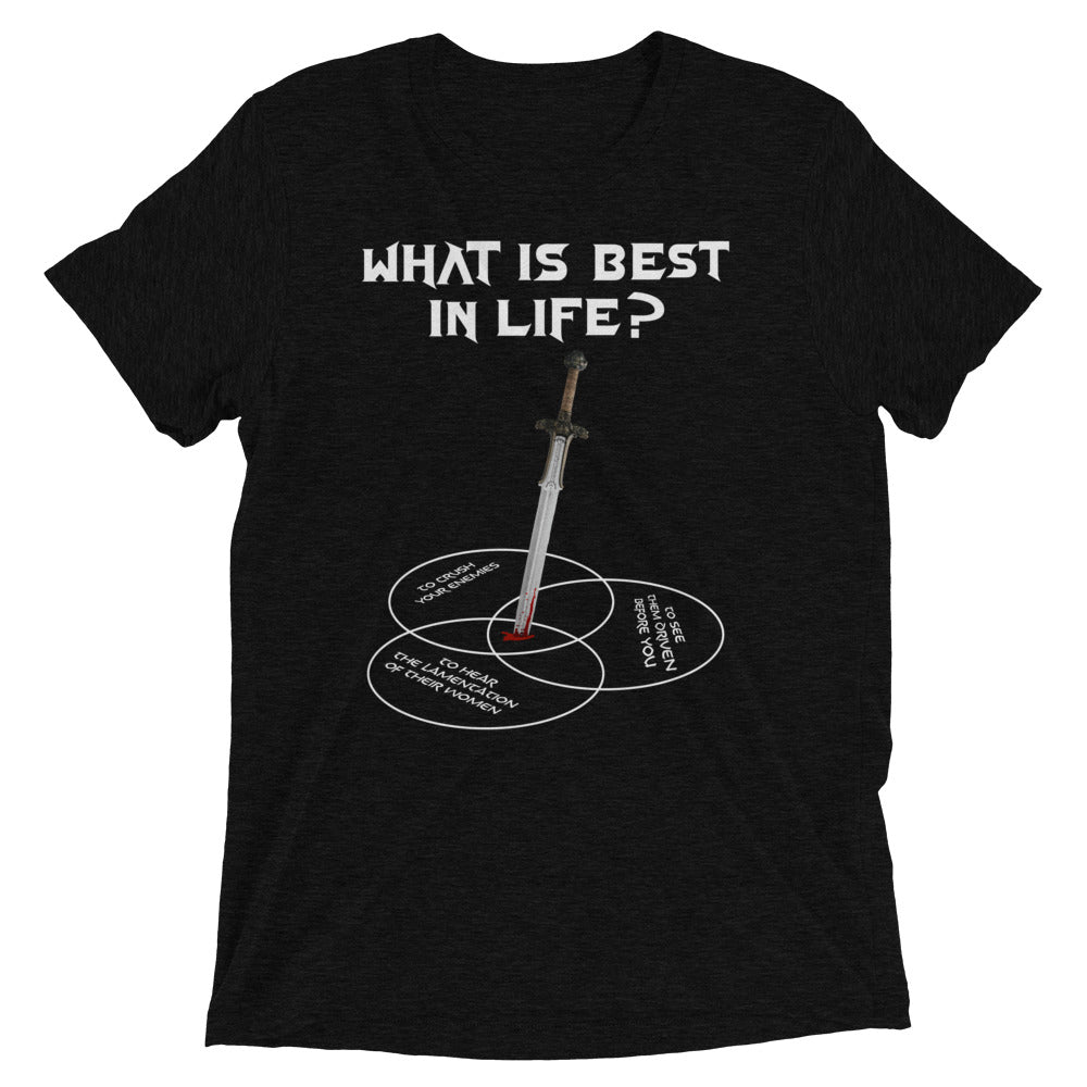 What Is Best In Life Conan Venn Diagram Tri-Blend Workout T-Shirt