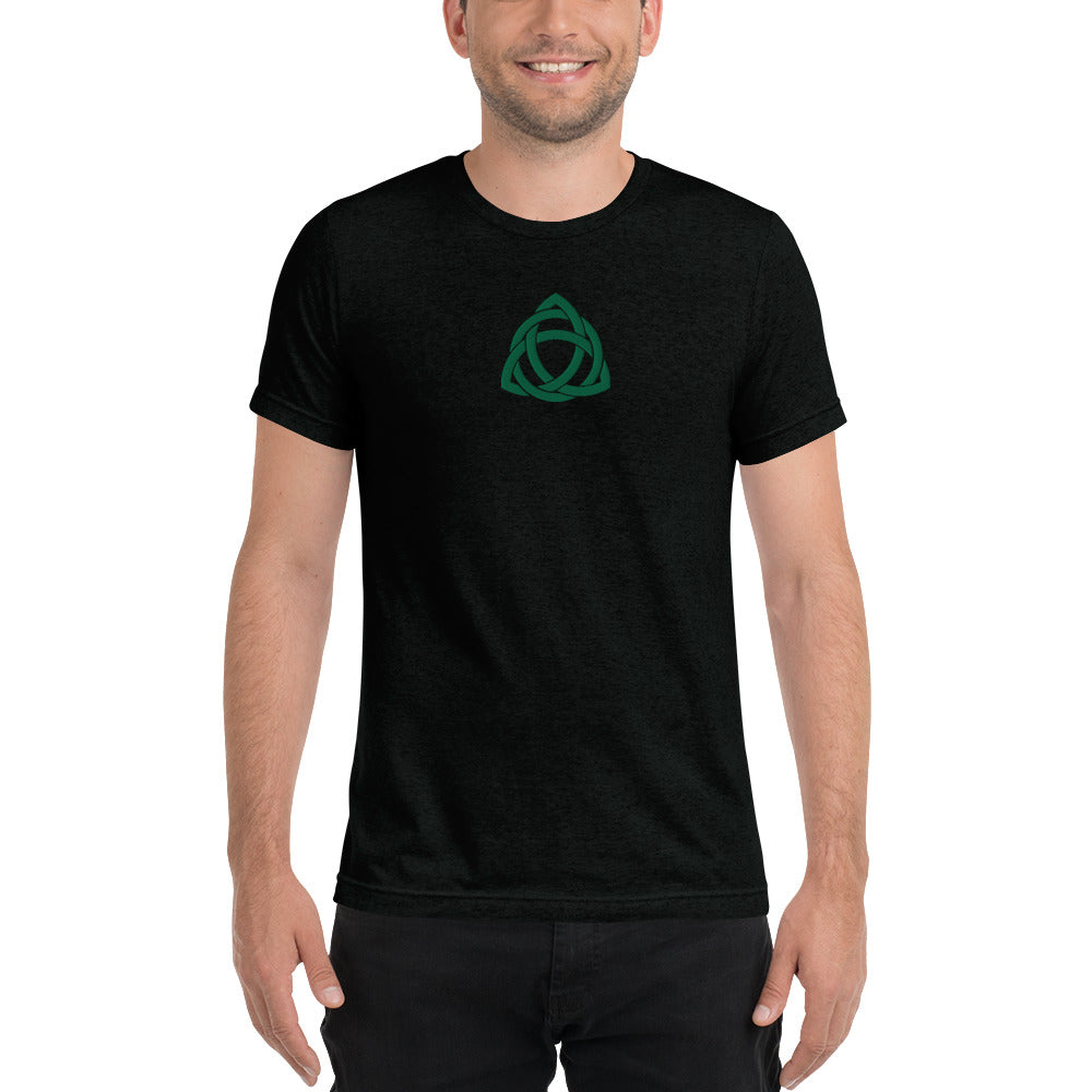 Trinity Knot Embroidered Tri-Blend T-Shirt