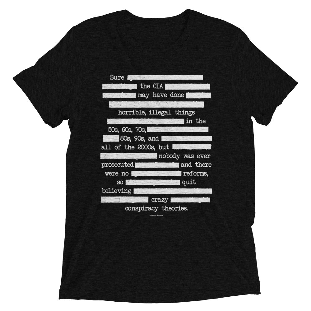 CIA Redaction Unisex Tri-Blend Track Shirt
