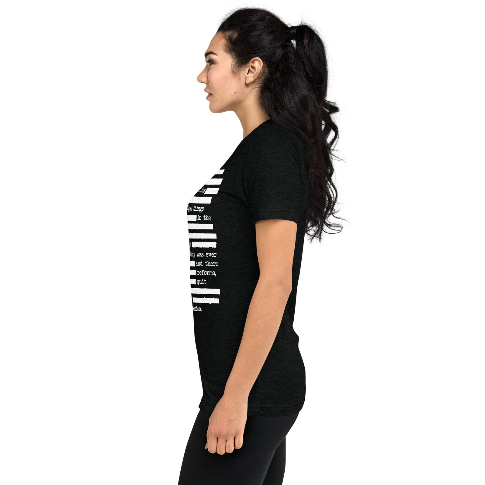 CIA Redaction Unisex Tri-Blend Track Shirt