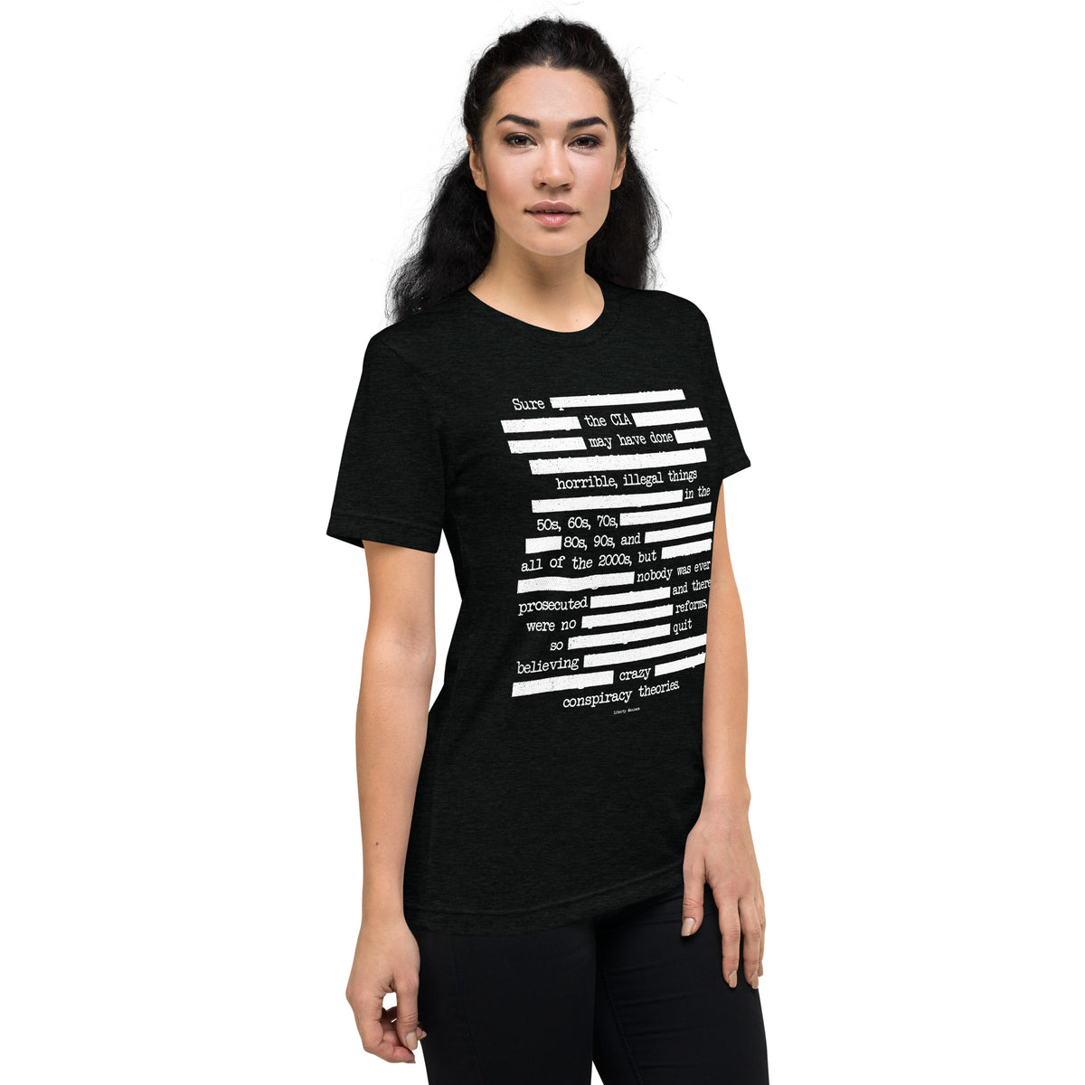 CIA Redaction Unisex Tri-Blend Track Shirt